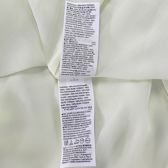 Banana Republic Serenade Silk Charmeuse V Neck Slip Maxi Dress Frosted Celery S - Picture 9 of 11